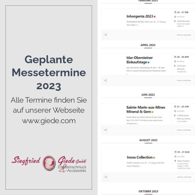 Geplante Messen 2023

https://www.giede.com/messen-und-veranstaltungen/