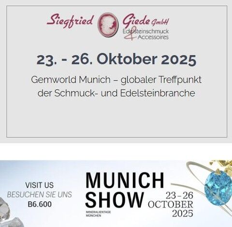 Gemworld Munich – globaler Treffpunkt der Schmuck- und Edelsteinbranche