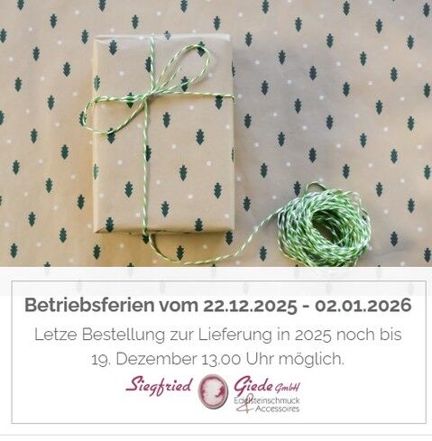 Letzte Gelegenheit für 2025 - Bestellungen zur Lieferung in 2025 noch bis zum 19. Dezember möglich.